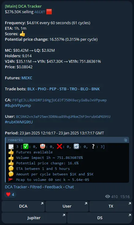 Mobile interface example
